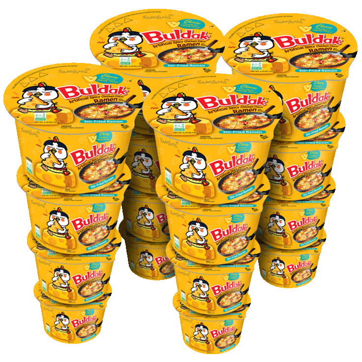 SideDeal 16 Pack Samyang Hot Chicken Ramen Big Bowls