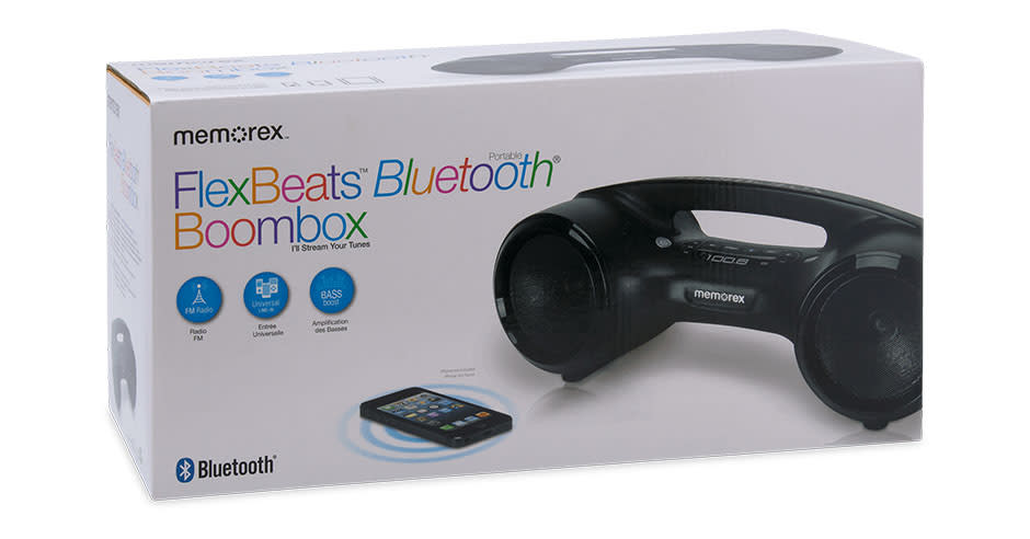 memorex bluetooth boombox