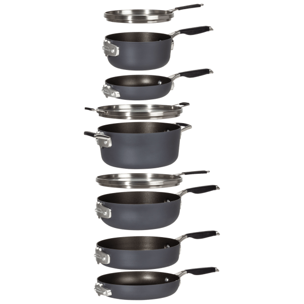 Calphalon NonStick Pot Pan Set Cookware 9-Piece Stackable Space Saver Oven  Safe 16853081530