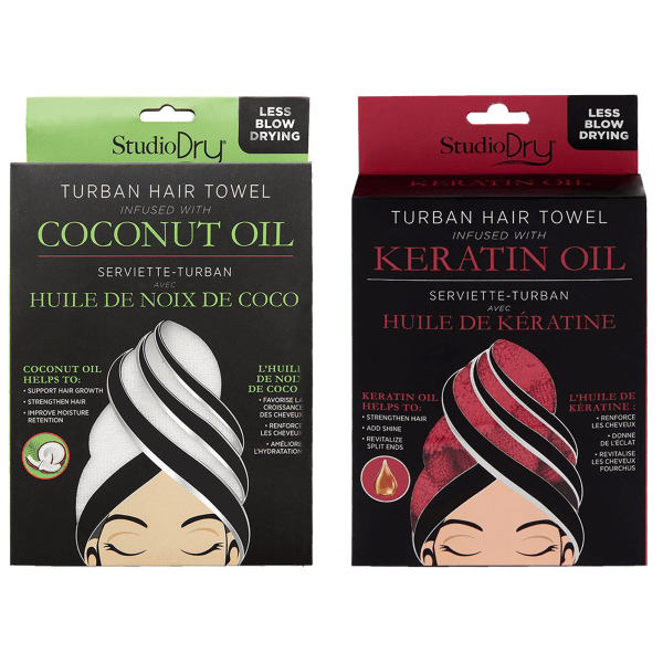 MorningSave 2Pack Studio Dry Infused Hair Towels