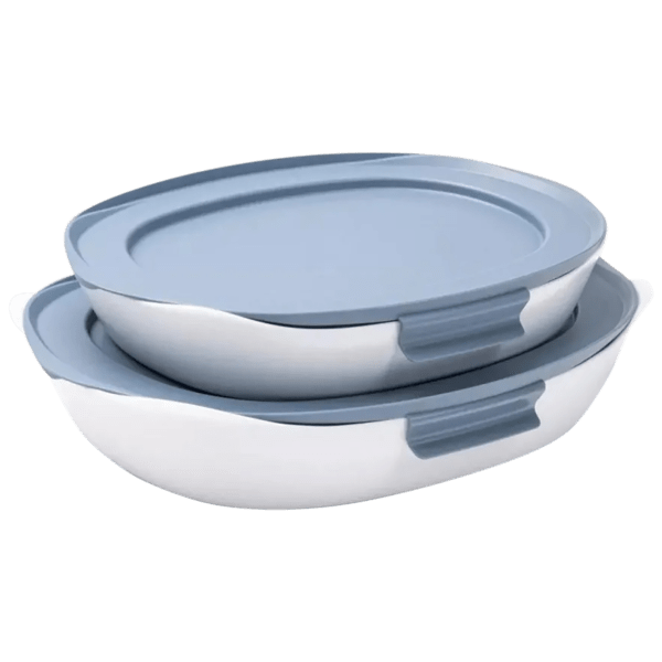 MorningSave Rubbermaid 5Piece Duralite Glass Bakeware Set