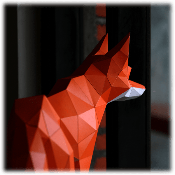 SideDeal Papercraft World Walking Fox Model