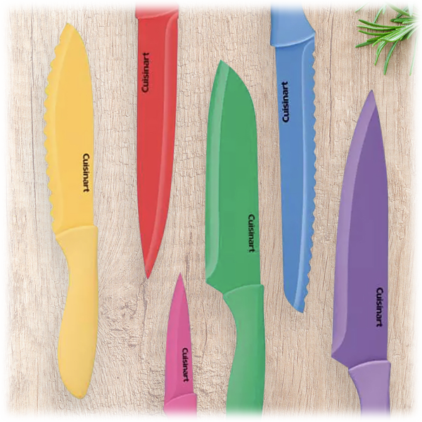 SideDeal: Cuisinart Advantage 6-Piece Ceramic-Coated Color Knife Set