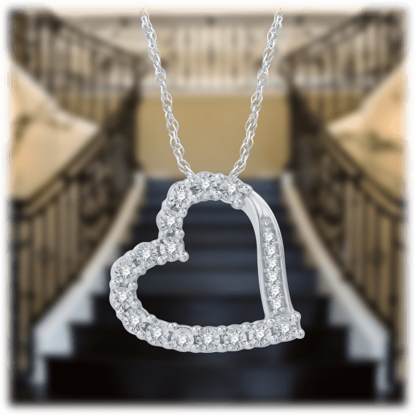 SideDeal: Allora 1/10 Carat TW Diamond Sterling Silver Side Hanging