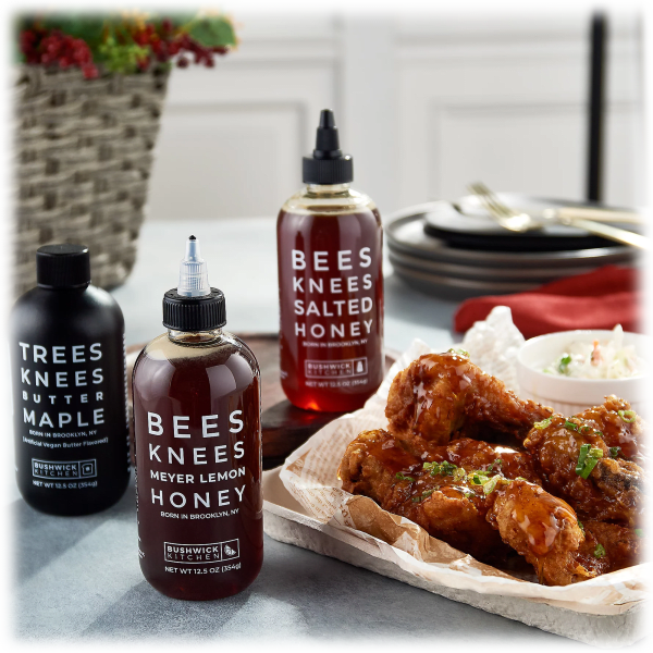 Bushwick Kitchen Sweet & Spicy Gift Sets, Honey, Maple, Sriracha