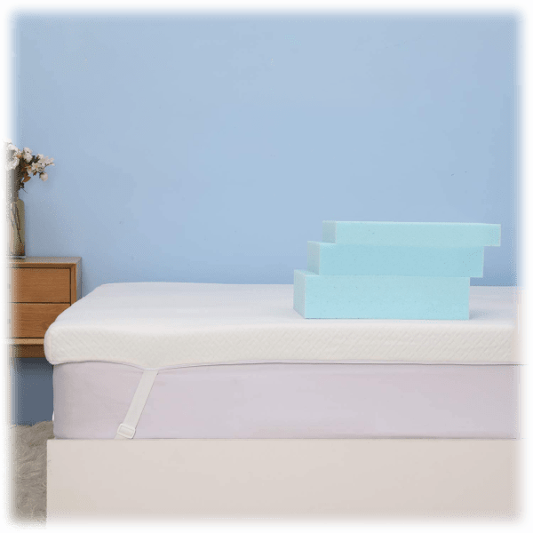 MorningSave Lauraland 3" Thick Memory Foam Bamboo/Cotton Mattress Topper