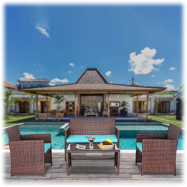 MorningSave HTTH 4Piece Outdoor Patio Furniture Set