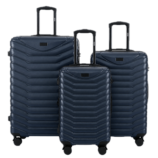 MorningSave: IZOD Phantom 3-Piece Expandable ABS Luggage Set with
