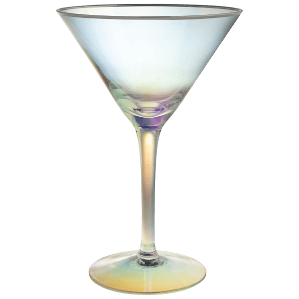 MorningSave 4Pack Aragon Iridescent Martini Glasses by Shiraleah Chicago