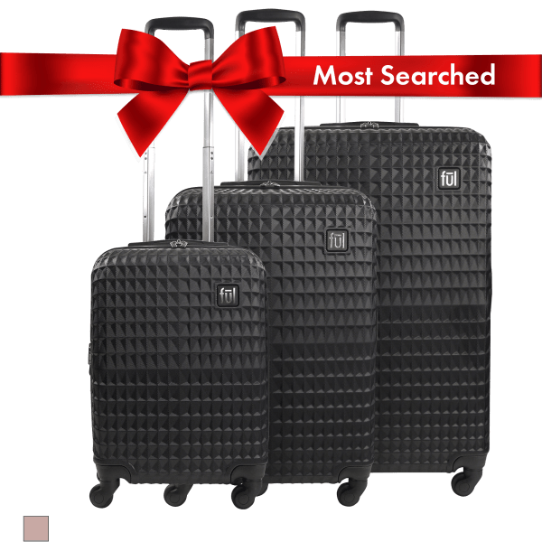 MorningSave FŪL Geo 3Piece Hardside Spinner Luggage Set