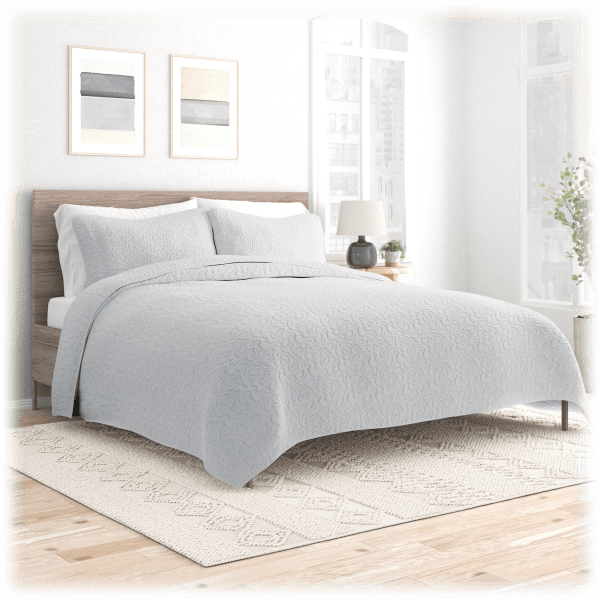 SideDeal Cloth & Gable Floral Stitch Quilted Coverlet Set