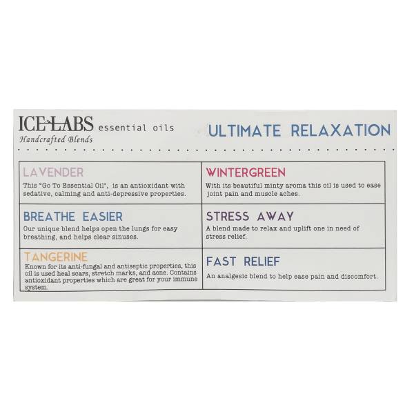 MorningSave 6Pack Ice Labs Natural Essential Oil Blends