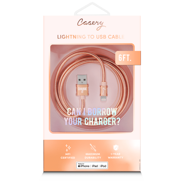 MorningSave Casery 6ft Lightning Charging Cable