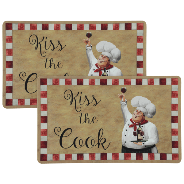 J&V Textiles Oversized Chef Series Anti Fatigue Kitchen Mats | 18 x 30