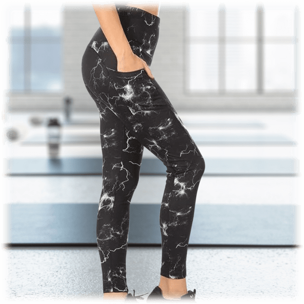 MorningSave 3Pack Nextex Apparel Women's Printed Active Leggings