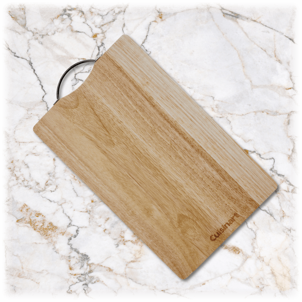 MorningSave Cuisinart Rubberwood Cutting Board with Handle