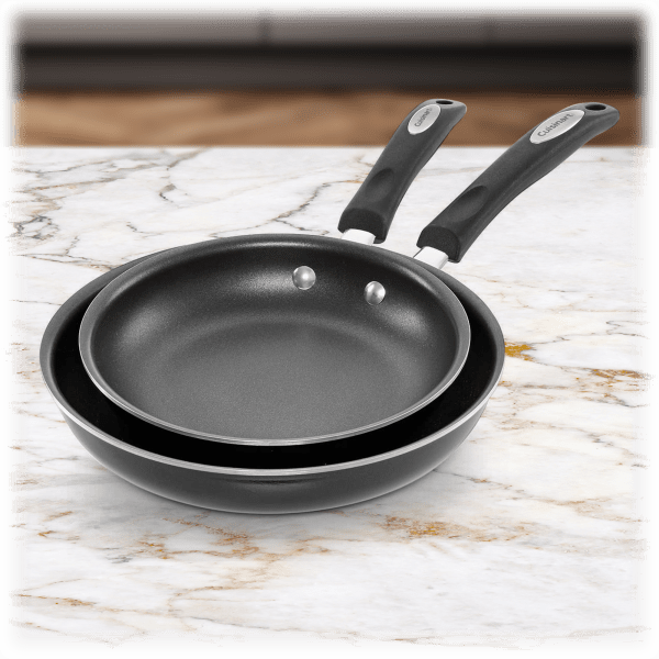 MorningSave 2Pack Cuisinart Aluminum NonStick Skillet Set