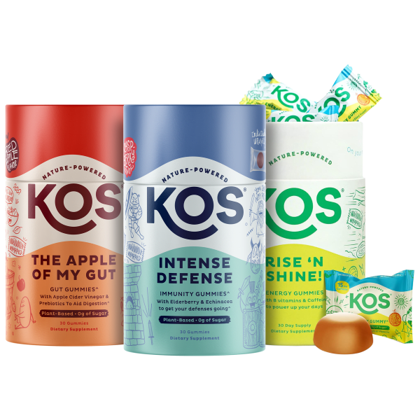 SideDeal: 6-Pack: KOS Energy, Immunity & Gut Health Gummies