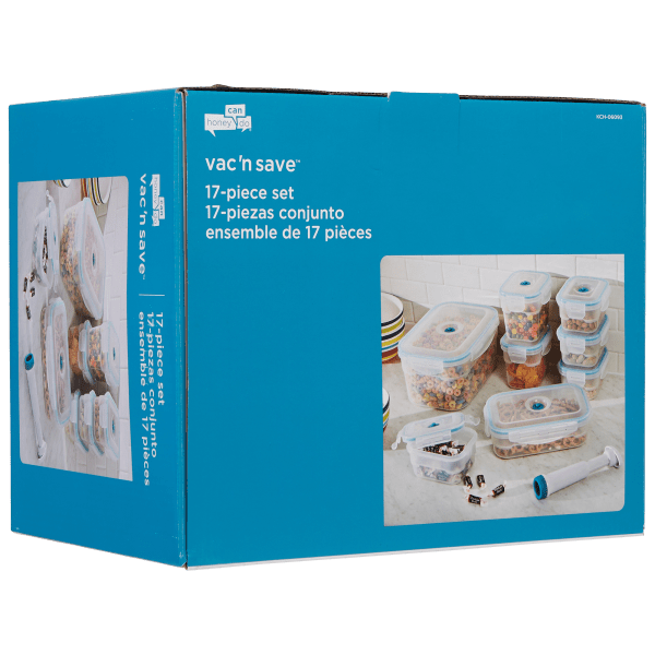 MorningSave Honey Can Do 17Piece Vacuum Seal Food Storage Set