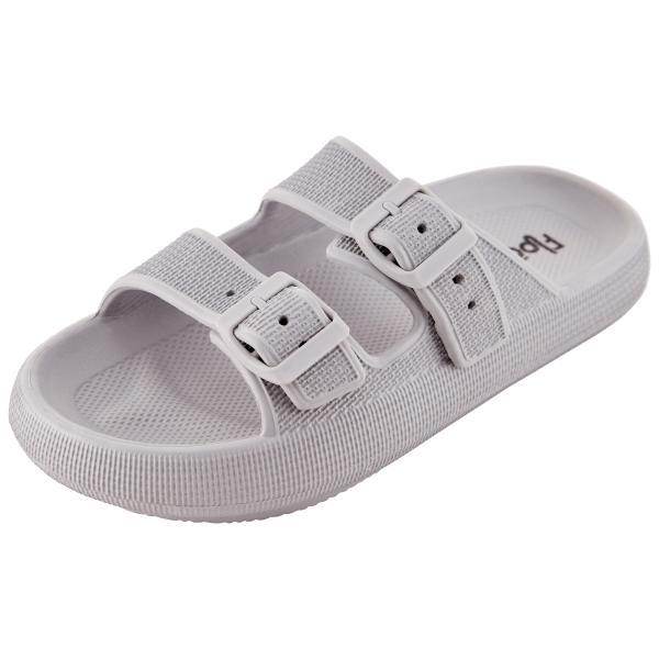 Floopi Women's Bella Yoga Mat Thong Flip Flop - Gray 10