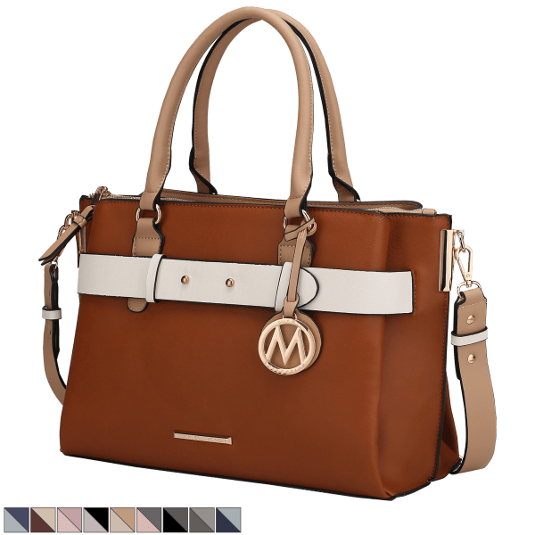 MKF Collection Havana Vegan Leather Smartphone Crossbody Handbag by Mia K