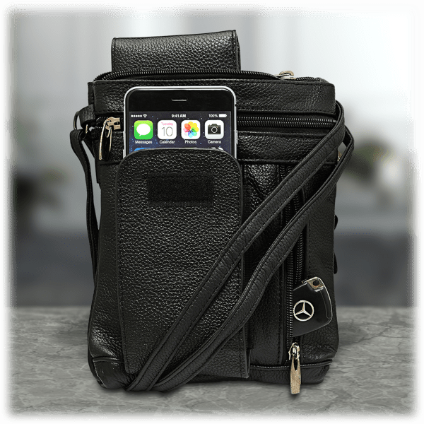 Steel time genuine leather crossbody 2024 bag