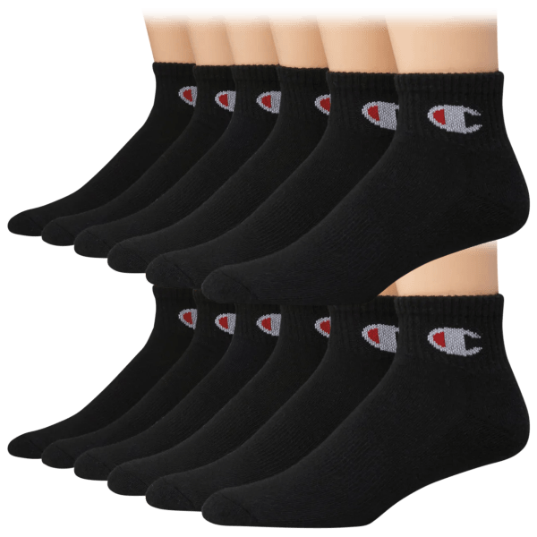 SideDeal 12 Pack Champion Ankle Socks