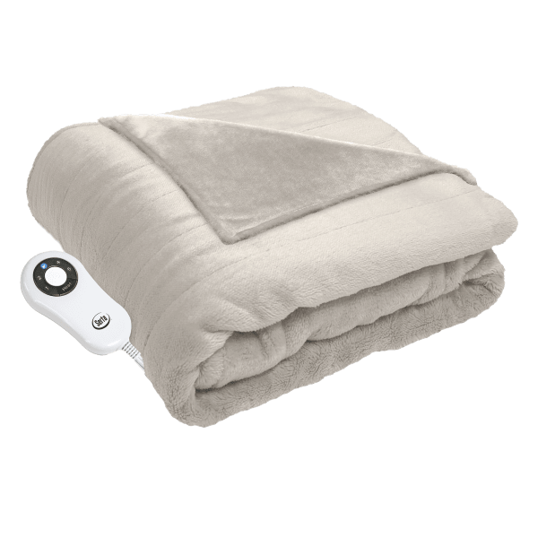 MorningSave: Serta Heated Cuddler Throw with Pockets