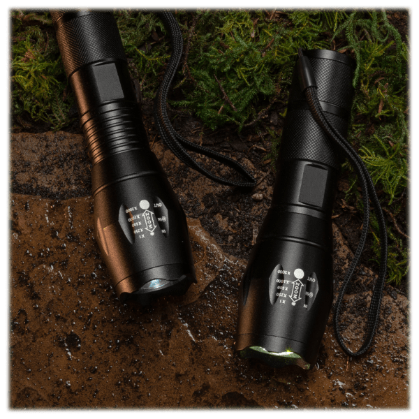 MorningSave 3Pack Super Bright Zoomable Cree LED Tactical Flashlights