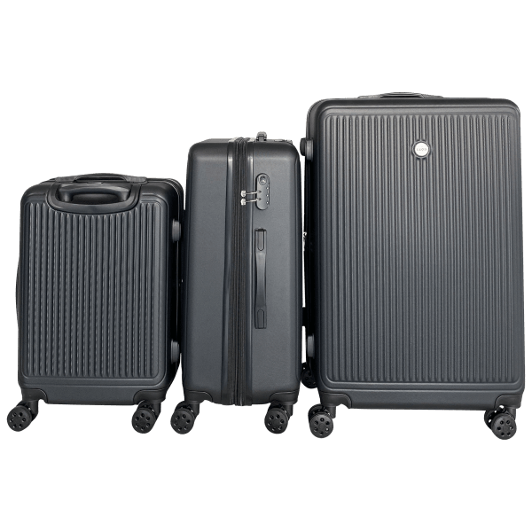 MorningSave IZOD Clara 3Piece Expandable ABS Luggage Set