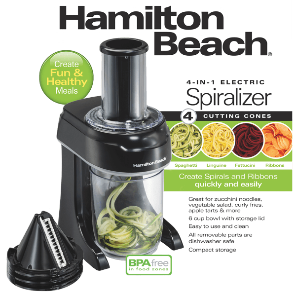 Hamilton Beach 3-in-1 Electric Spiralizer