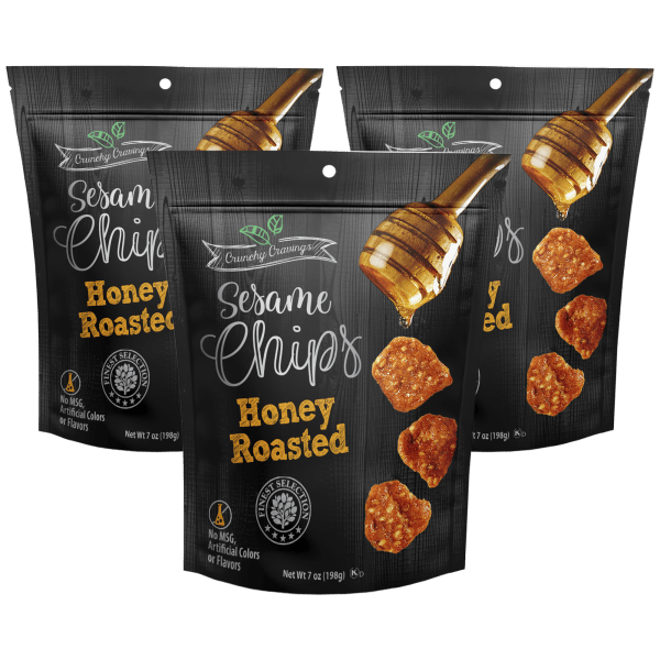 MorningSave 3Pack Crunchy Cravings Honey Roasted Sesame Chips or Pineapple Habanero Sticks