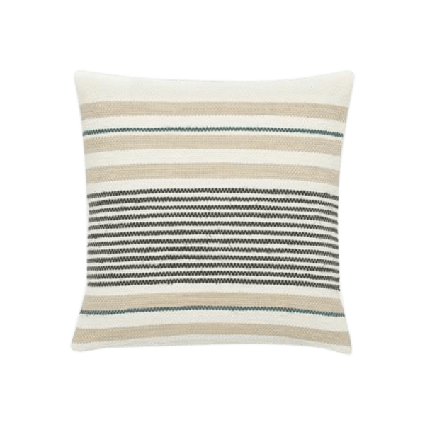 MorningSave Threaded Stream/Striped Cotton Pillow Cover (20"x20")