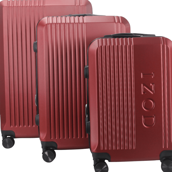 MorningSave: IZOD Zane 3-Piece Expandable ABS Luggage Set