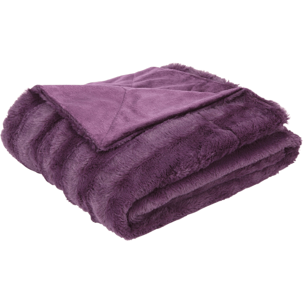 MorningSave Cheer Collections Faux Fur 60" x 50" Throw Blanket