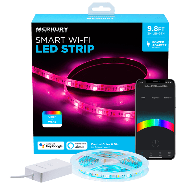 Merkury Innovations Smart Wifi Advanced Led Strip SideDeal: 6-Pack: Merkury Innovations Smart Wi-Fi LED Strip (9.8')