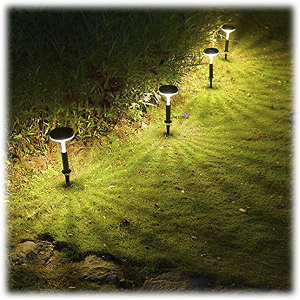 MorningSave 4Pack Litom Solar Pathway Lights