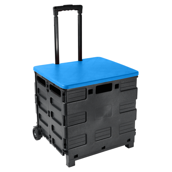 MorningSave Home 365 Collapsible MultiPurpose Rolling Crate Cart