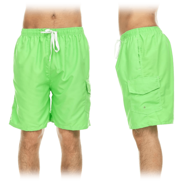 SideDeal 3Pack Men's QuickDry Swim Shorts with Cargo Pocket (Assorted)