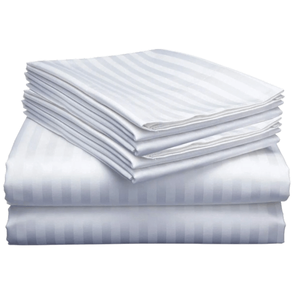 MorningSave: Luxury Home Dobby Stripe Bed Sheet Set