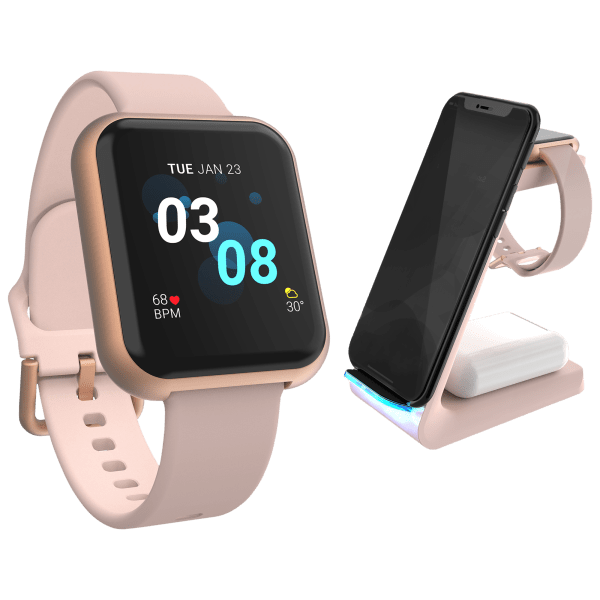 MorningSave iTouch Air 3 Smartwatch and 3in1 Charging Stand Bundle