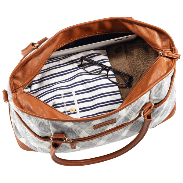 Fit & Fresh Premium Travel Tote or Bag in Liza Plaid