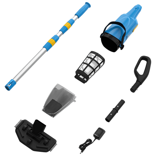 MorningSave Qomotop Handheld Pool Vacuum 6000mAh with 69" Extendable Pole