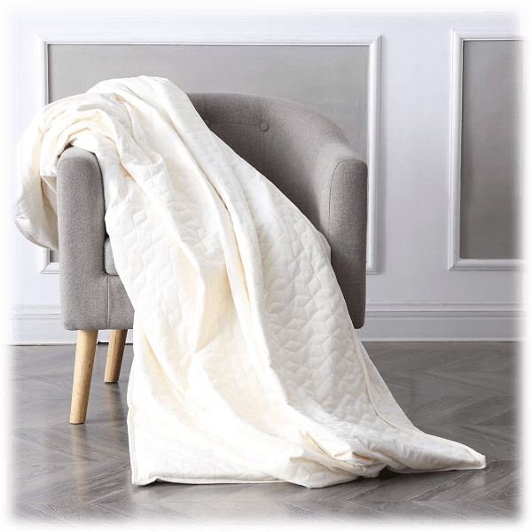 MorningSave BlanQuil Premium Weighted Blanket w/ Washable & Removable