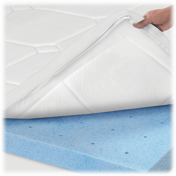 MorningSave SensorPEDIC 3Inch Euro Majestic GelInfused Memory Foam