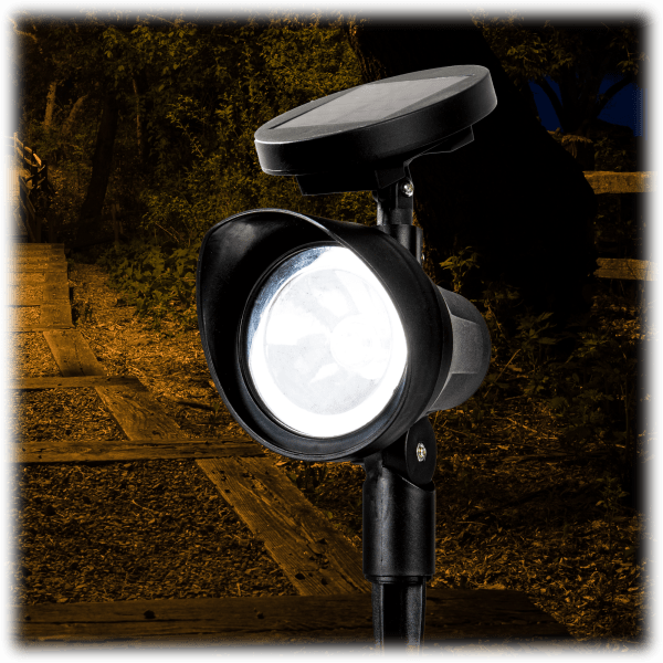 Brookstone ultra bright solar 2025 powered led spotlight