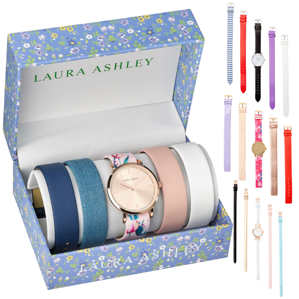 MorningSave Laura Ashley Watches with Interchangeable Band Sets