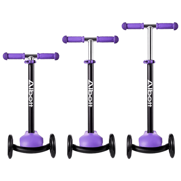 MorningSave Albott 3 Wheel Kick Scooter With Adjustable Height and