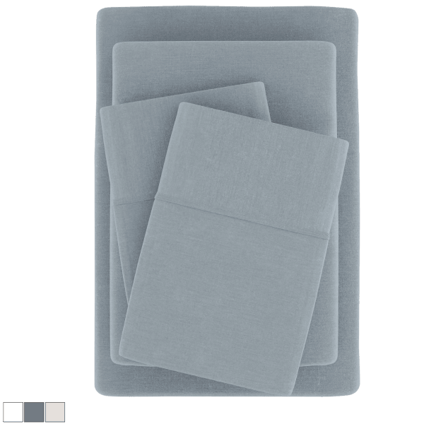 MorningSave 4Piece Cloth and Gable Premium Bamboo Luxury Linen Sheet Set