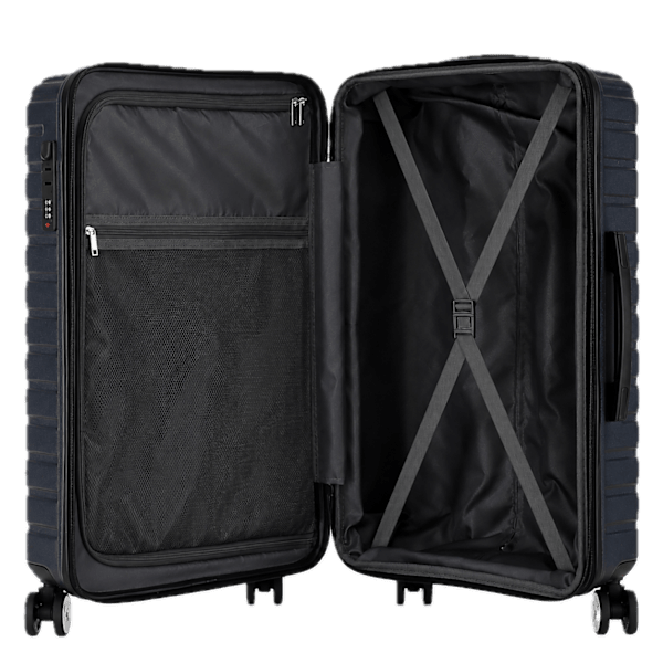 MorningSave: IZOD Phantom 3-Piece Expandable ABS Luggage Set with